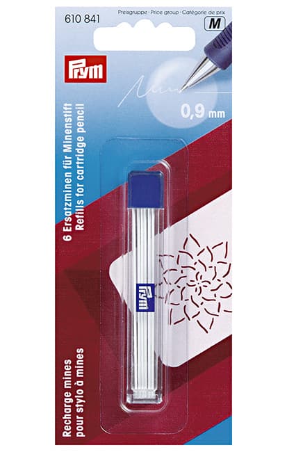 Грифели белые для механического карандаша 0.9мм 6шт