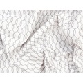 Ткань Gütermann Long Island (белый/ажурный серый рисунок) - Фото №1