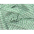 Ткань Gütermann Blooms (зеленый узор на белом) - Фото №1