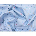 Ткань Gütermann Circus (разноцветный горошек на голубом) - Фото №1