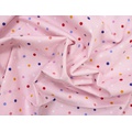 Ткань Gütermann Circus (разноцветный горошек на розовом) - Фото №1