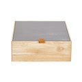 Коробка для аксессуаров M (25х25х9), дерево светлое/серо-бежевый 
