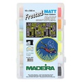 Набор матовых ниток Madeira Frosted Matt в пластиковой коробке 18 катушек Frosted Matt по 500м и набор вышивальных игл №75 5 шт