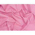 Ткань Gütermann Portofino (ярко-розовый в белый горошек) - Фото №1