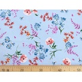 Ткань Gütermann Blooms (разнообразные цветы на голубом) 