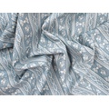 Ткань Gütermann Pemberley (серо-голубой/полоски с цветочным орнаментом) - Фото №1