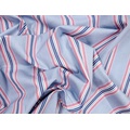 Ткань Gütermann Portofino (голубой в разноцветные полоски) - Фото №1