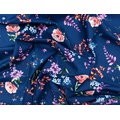 Ткань Gütermann Blooms (разнообразные цветы на синем) - Фото №1