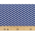 Ткань Gütermann Blooms (белые пятилистники на синем) 