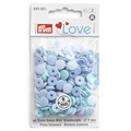 Кнопки Prym Love  "Color Snaps Mini" 9мм, круглые, голубые оттенки 