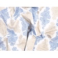 Ткань Gütermann Portofino (голубой и бежевый ажурный узор на белом) - Фото №1