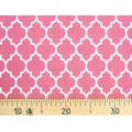 Ткань Gütermann Portofino (ярко-розовый/крупный белый узор) 