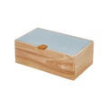Коробка для аксессуаров S (25х15х9), дерево светлое/голубой - Фото №1