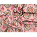 Ткань Gütermann Marrakesch (дымчато-розовый/салатовая мандала) - Фото №1