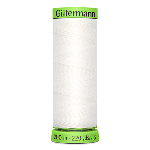 Нитки Gütermann Extra Fine №150 200м Цвет 800 (белые) 