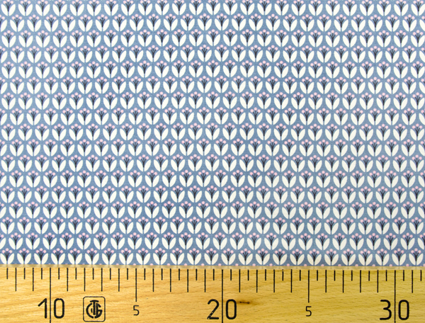 Ткань Gütermann Fenton House (голубой в цветочный букет) 