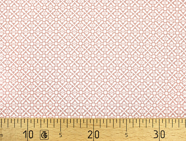 Ткань Gütermann Marrakesch (дымчато-розовый/белый орнамент) 