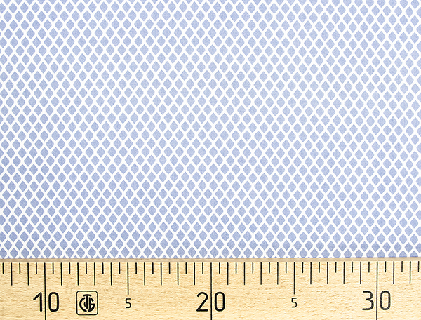 Ткань Gütermann Portofino (голубой в белую сетку) 