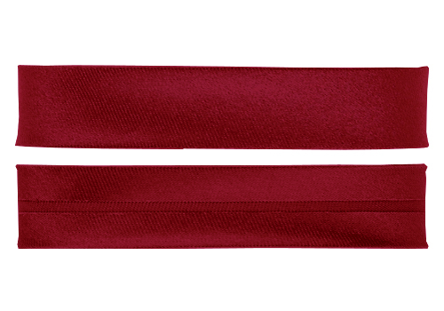 Косая бейка дюшес (20мм), темно-красный 