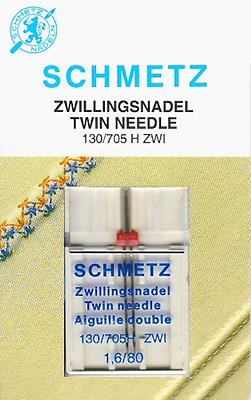 Двойная игла NM80 NE1.6 Schmetz 130/705H ZWI 1 шт 