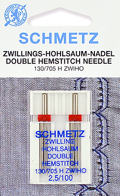 Двойная игла с лопастью для мережки NM100 NE2.5 Schmetz 130/705H ZWIHO 