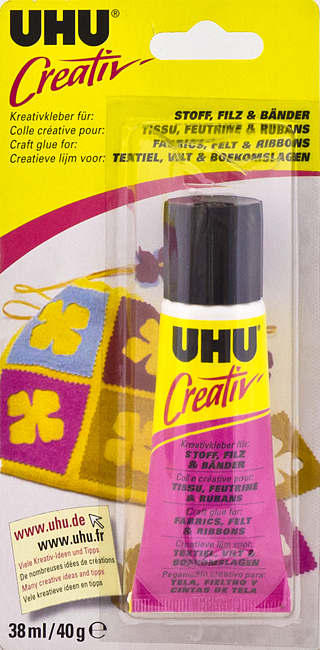Клей UHU Creativ для ткани, шерсти и лент 38 мл 