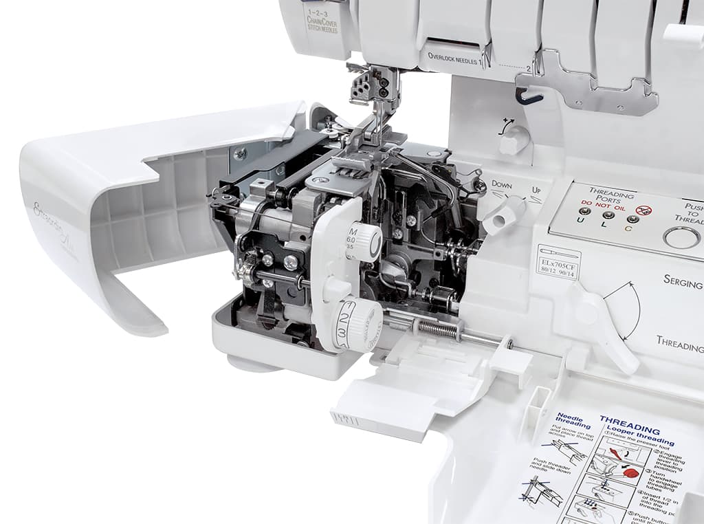 8-ми (4, 3, 2-x) - ниточный оверлок + 3-х игольная 4-х ниточная плоскошовная машина (коверлок) BabyLock Evolution BLE8W-2 - №7