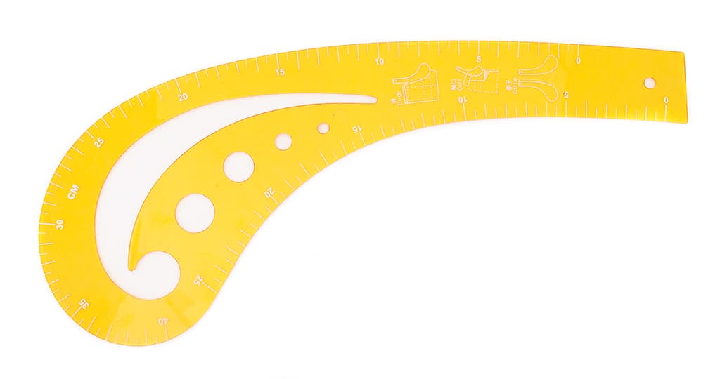 Набор пластиковых лекал, 3шт - №1