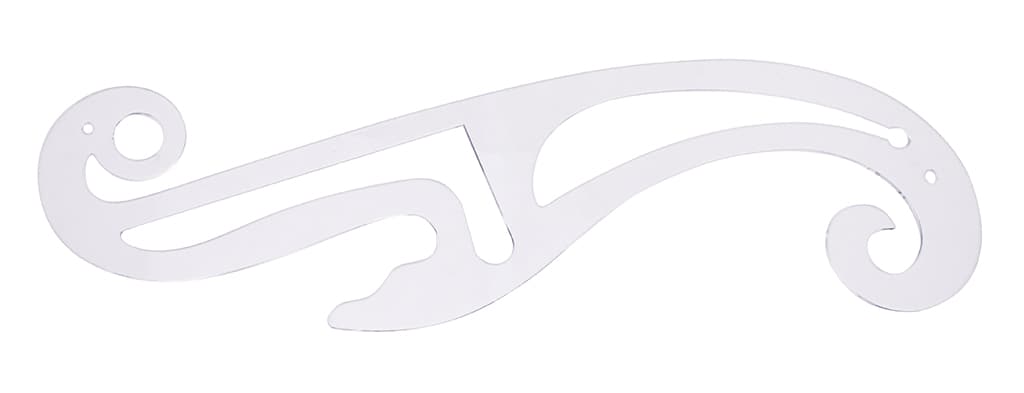 Набор пластиковых лекал, 3шт - №3