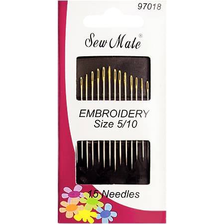 Набор игл для вышивания SewMate №5-10 (15 шт)