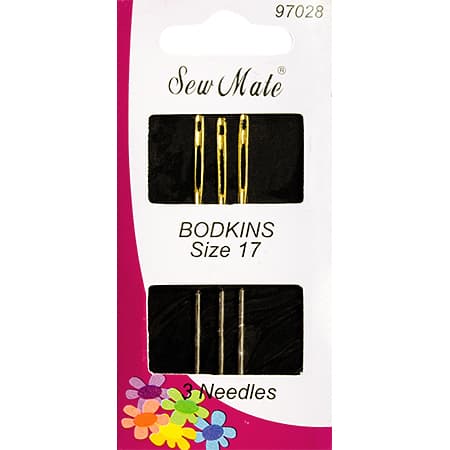 97028 (gold) Набор игл для протягивания резинки SewMate №17 (3 шт.)