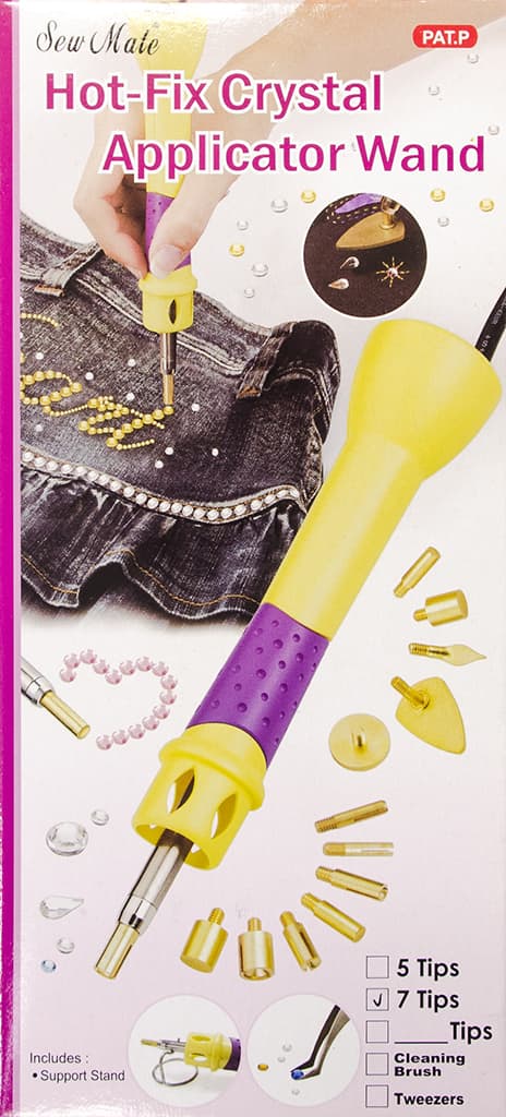 Паяльник для страз SewMate с выключателем (7 насадок)