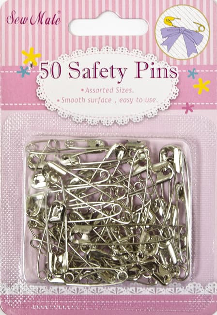 Булавки английские SewMate №1,2,3 (50шт) сталь