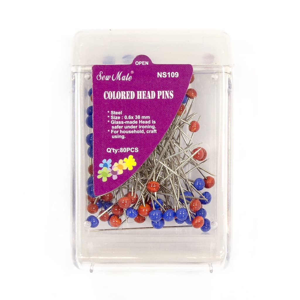 Булавки портновские SewMate 0,6x38 мм (80 шт) 