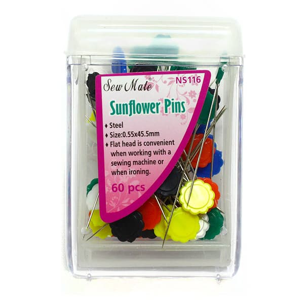 Булавки для квилтинга SewMate с пластиковыми головками (60шт)