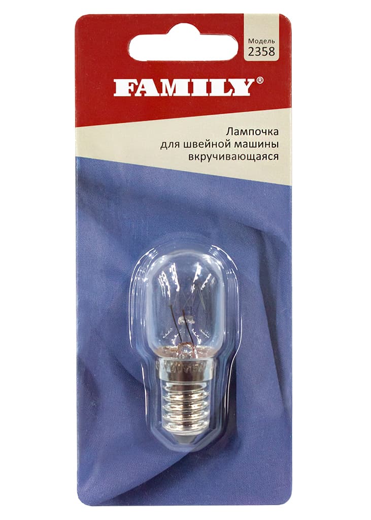 Лампочка для швейной машины вкручивающаяся 220в 15вт E-14s