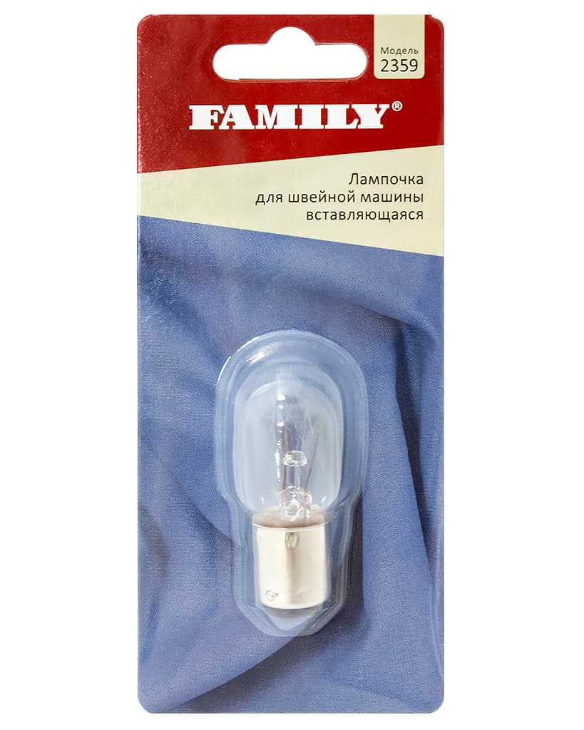 Лампочка для швейной машины вставляющаяся 220в 15вт BA-15D