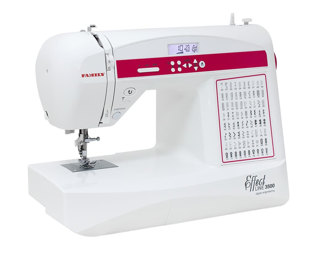 Швейная машина с микропроцессорным управлением Family Effect Line 3500