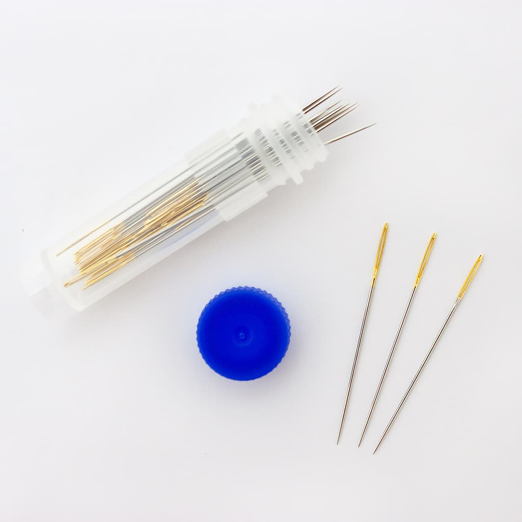 Иглы для вышивания №28 (32 х 0,5 мм), большое ушко, острые, 25 шт - №2