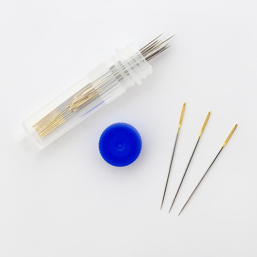 Иглы для вышивания №26 (34 х 0,55 мм), большое ушко, острые, 25 шт - №2