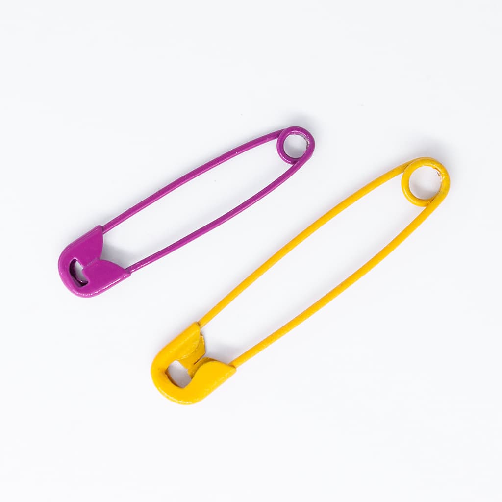 Набор английских булавок 28/35/44/55мм, цветные, 10 шт - №2