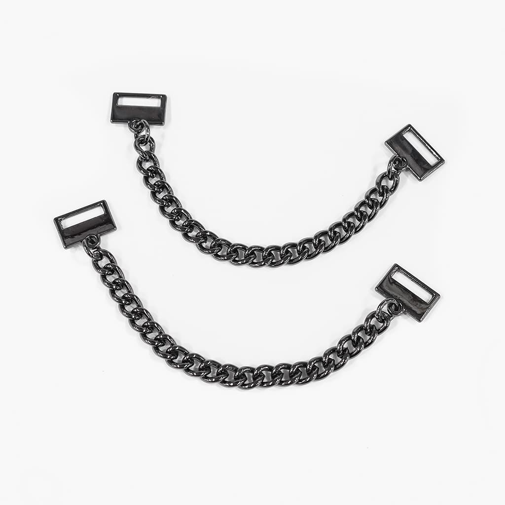 Вешалки-цепочки Premium, черные, 2 шт - №1