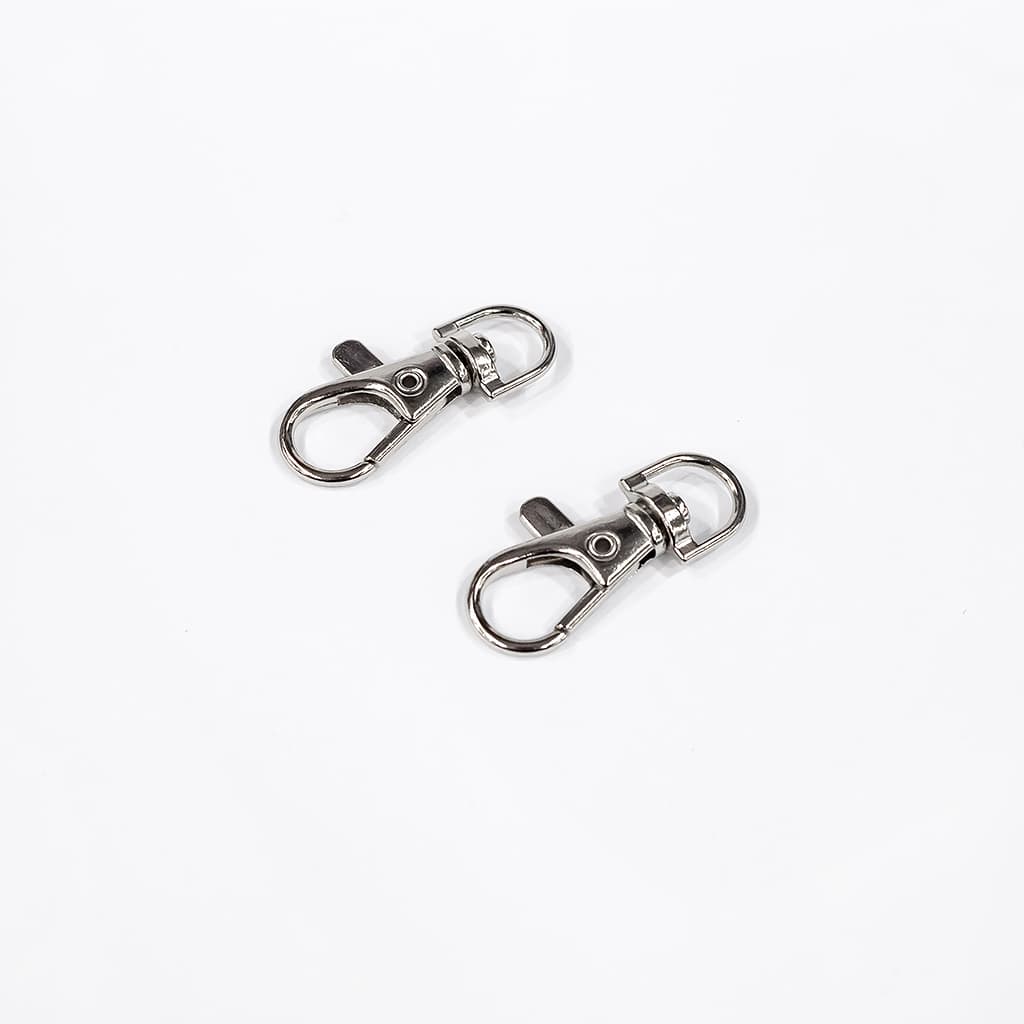 Карабины 9мм, серебристые, 2 шт - №1