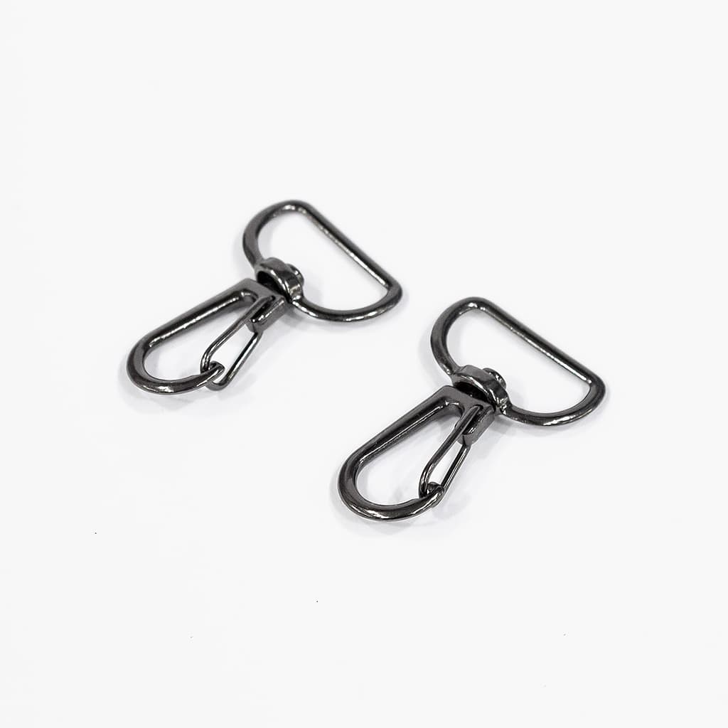 Карабины 20мм, чёрные, 2 шт - №1