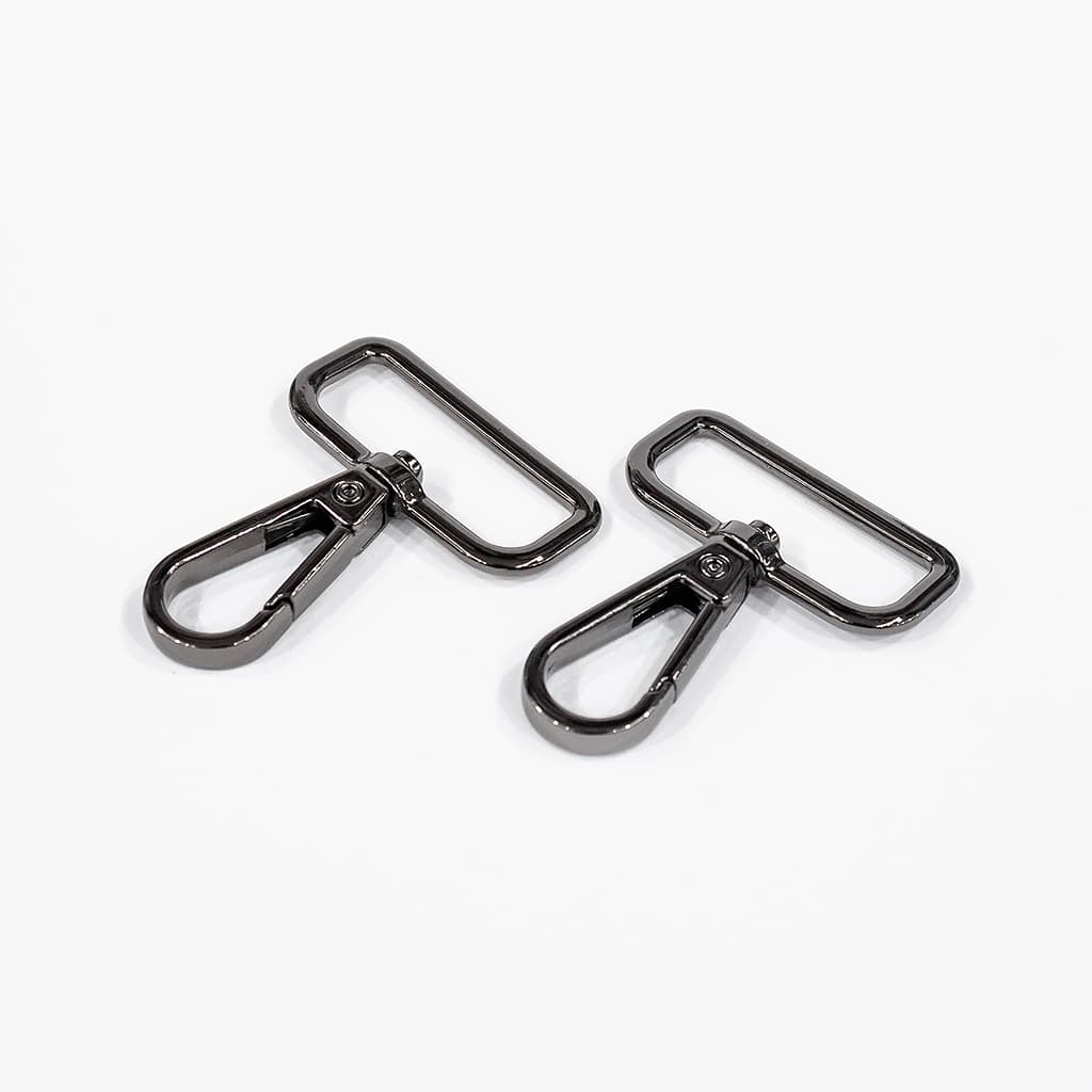 Карабины 32мм, чёрные, 2 шт - №1