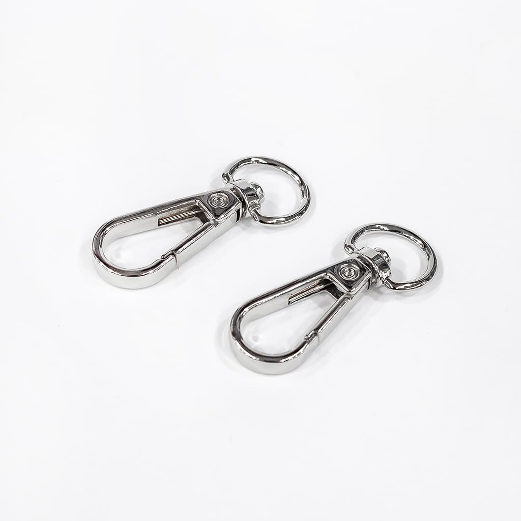 Карабины 13мм, серебристые, 2 шт - №1