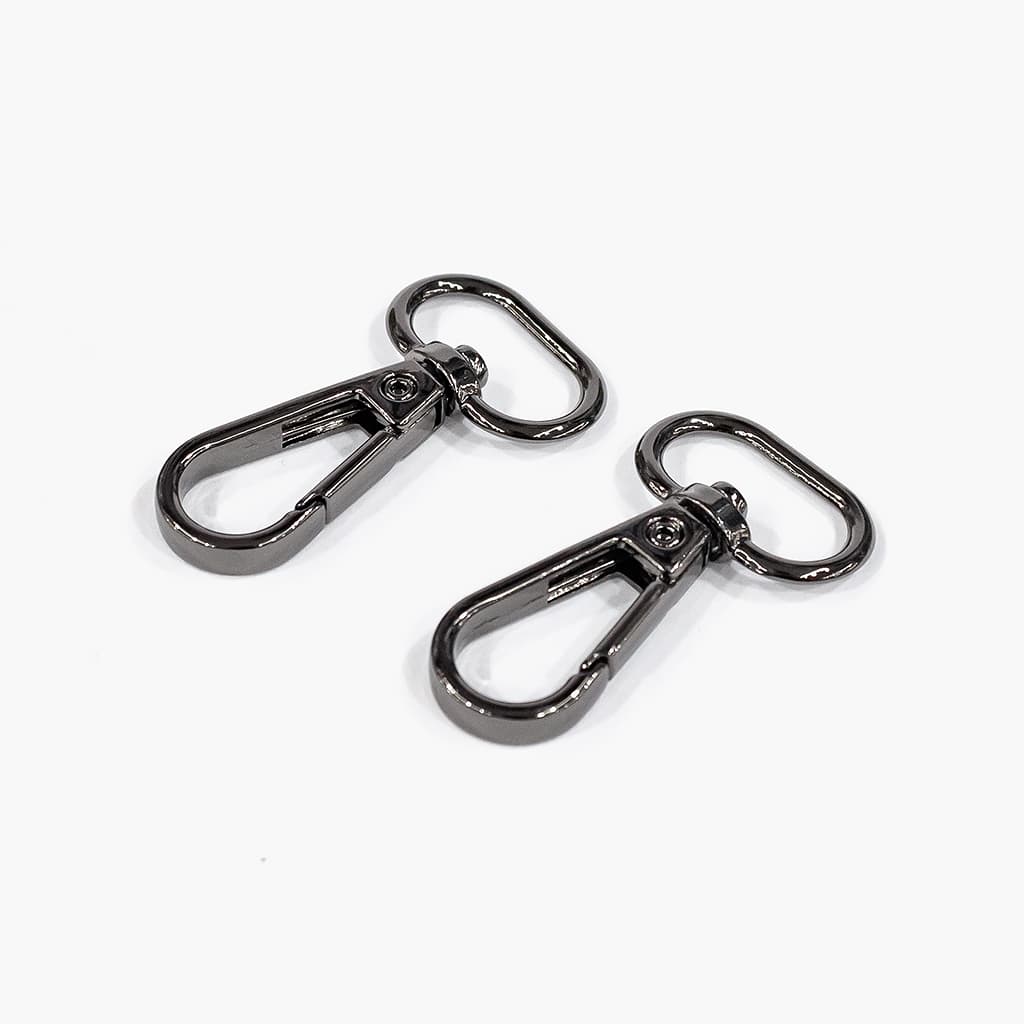 Карабины 20мм, чёрные, 2 шт - №1