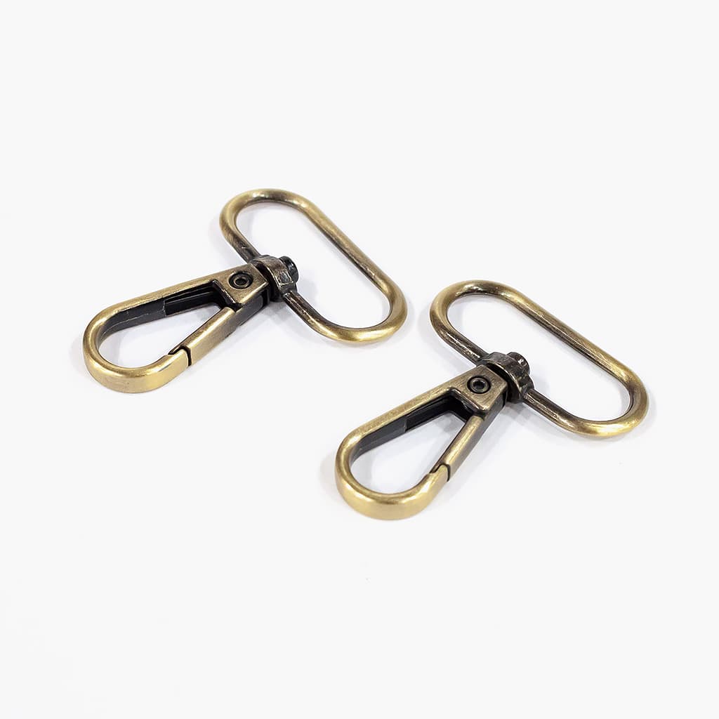 Карабины 32мм, бронзовые, 2 шт - №1