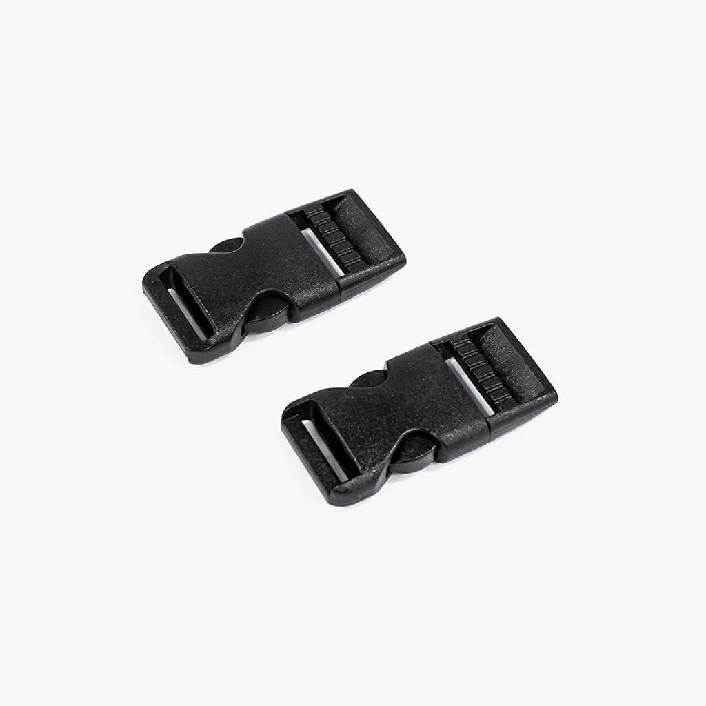 Пряжки-застёжки "фастексы" 15мм, черные, 2 шт - №1