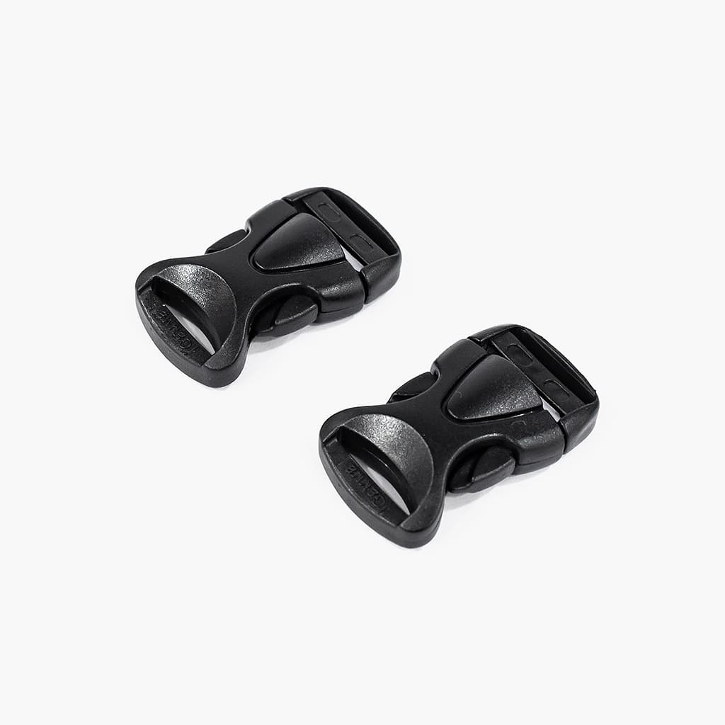 Пряжки-застёжки "фастексы" усиленные 19мм, черные, 2 шт - №1